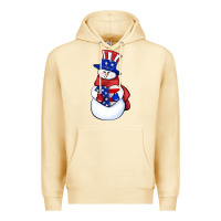 Pina Colada Patriotic snowman 4th of july Premium Hoodie - HowdyJamesFarm