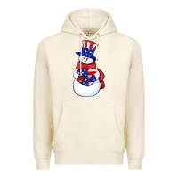 Tofu Patriotic snowman 4th of july Premium Hoodie - HowdyJamesFarm