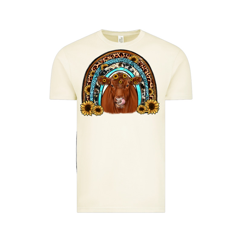 Red Angus Rainbow Vintage Tee by JahusDesignShop | Teevron