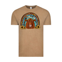 Vintage Coffee red angus rainbow Vintage Tee - JahusDesignShop