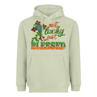 Matcha Not lucky just Blessed with Cross St. Patricks day Heavyweight Hoodie - HowdyJamesFarm