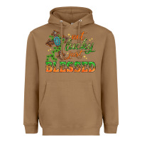 Toasted Coconut Not lucky just Blessed with Cross St. Patricks day Heavyweight Hoodie - HowdyJamesFarm