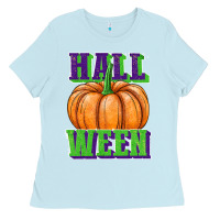 Baby Blue hall o ween Ladies Tee - JahusDesignShop