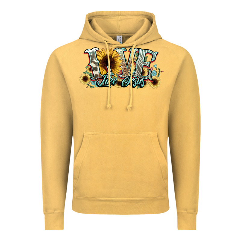 Love Like Jesus Sunflowers Vintage Hoodie by NancyCooperArtShop | Teevron