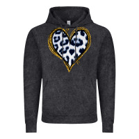 Vintage Black Dalmatians Heart Gold Glitter Vintage Hoodie - Jasminsmagicworld