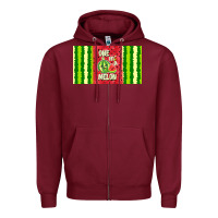 Burgundy one in a melon Zipper Hoodie - TumblerDesignByShophia