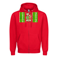 Red one in a melon Zipper Hoodie - TumblerDesignByShophia