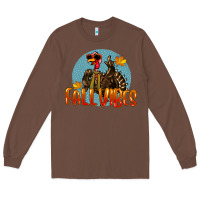 Chestnut Fall Vibes Turkey Long Sleeve Tee - LillyAllenDesigns