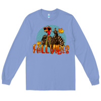 Colony Blue Fall Vibes Turkey Long Sleeve Tee - LillyAllenDesigns