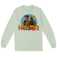 Matcha Fall Vibes Turkey Long Sleeve Tee - LillyAllenDesigns