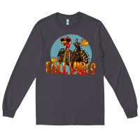 Smoke Fall Vibes Turkey Long Sleeve Tee - LillyAllenDesigns