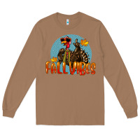 Toasted Coconut Fall Vibes Turkey Long Sleeve Tee - LillyAllenDesigns