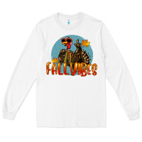 White Fall Vibes Turkey Long Sleeve Tee - LillyAllenDesigns