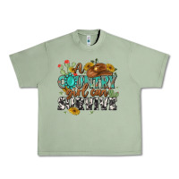 Oil Green a country girl can survive Urban Heavy Tee - MaliasSmallBusiness