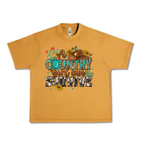 Peanut Butter a country girl can survive Urban Heavy Tee - MaliasSmallBusiness