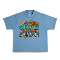 Pebble Blue a country girl can survive Urban Heavy Tee - MaliasSmallBusiness