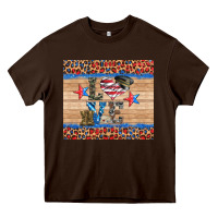 Chocolate Brown western usa soldier love tumbler Heavy Core Tee - Artiststas