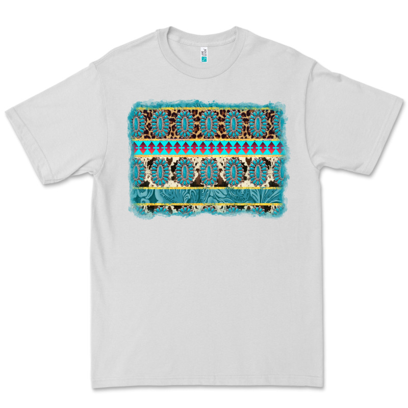 Turquoise Gemstone Background Premium Tee by AdoDesignShop | Teevron
