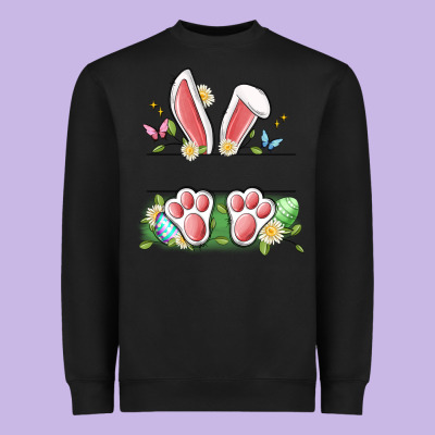 Easter Bunny Name Frame Heavyweight Sweatshirt Designed By Artiststas