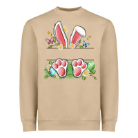 Mushroom easter bunny name frame Heavyweight Sweatshirt - Artiststas