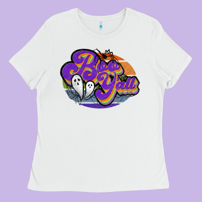 Boo Y'all Ladies Tee Designed By Jahusdesignshop