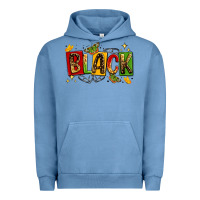 Pigment Pebble Blue black Urban Hoodie - LillyAllenDesigns
