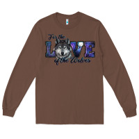 Chestnut For The Love Of The Wolves Long Sleeve Tee - RanaPortraitStore
