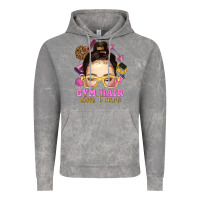 Cloud Rock messy bun gym hair dont care Vintage Hoodie - NancyCooperArtShop