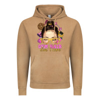Vintage Camel messy bun gym hair dont care Vintage Hoodie - NancyCooperArtShop