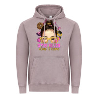 Vintage Zinc messy bun gym hair dont care Vintage Hoodie - NancyCooperArtShop