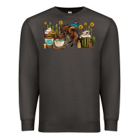 Smoke rodeo cowboy coffee cups Premium Sweatshirt - OliviaCreatesArt