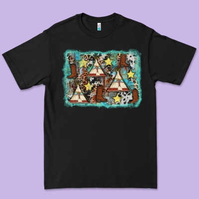 Tribe Tent Western Background Premium Tee Designed By Adodesignshop