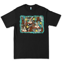 Black tribe tent western background Premium Tee - AdoDesignShop