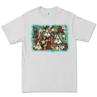 Dove Grey tribe tent western background Premium Tee - AdoDesignShop