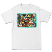 White tribe tent western background Premium Tee - AdoDesignShop