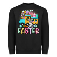 Black happy easter train Heavyweight Sweatshirt - Artiststas