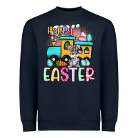 Navy happy easter train Heavyweight Sweatshirt - Artiststas