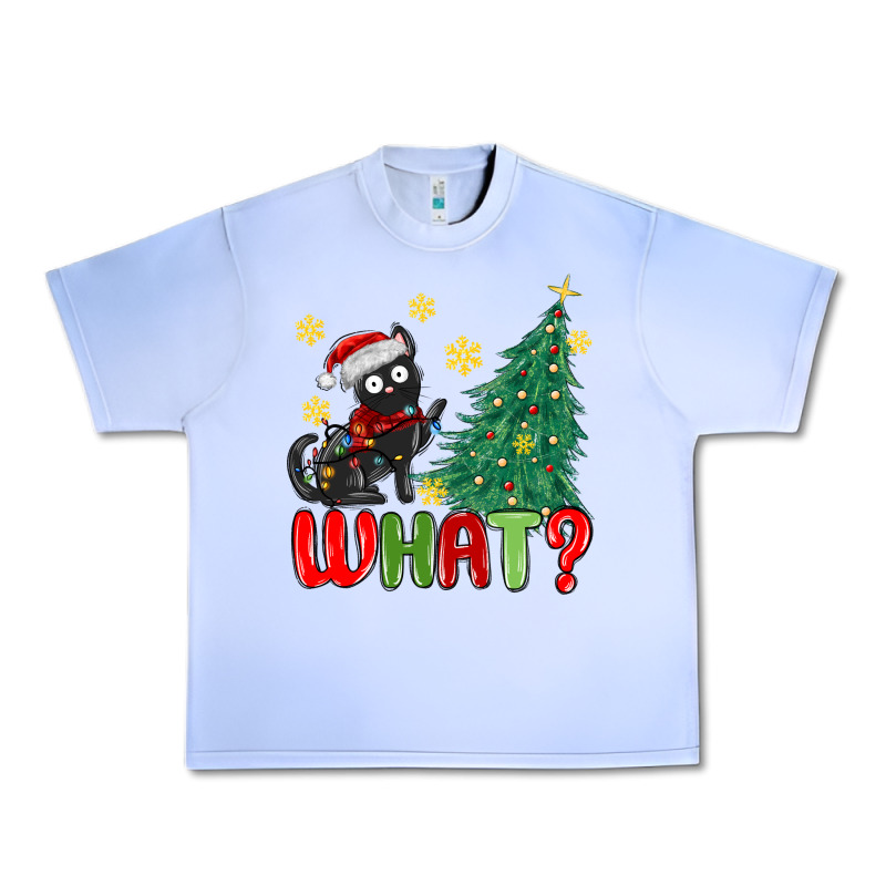 Christmas  Cat  What Urban Heavy Tee by MaliasSmallBusiness | Teevron