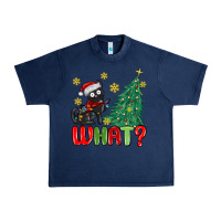 Navy christmas  cat  what Urban Heavy Tee - MaliasSmallBusiness
