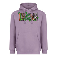 Lavender Lucky horseshoe St. Patrick's Day Heavyweight Hoodie - CowGirlArtShop