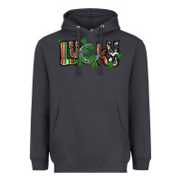 Smoke Lucky horseshoe St. Patrick's Day Heavyweight Hoodie - CowGirlArtShop