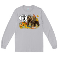 Moon Dust Hello Fall Brown Bear Long Sleeve Tee - LillyAllenDesigns