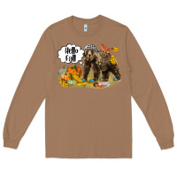 Toasted Coconut Hello Fall Brown Bear Long Sleeve Tee - LillyAllenDesigns