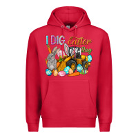 Cardinal I dig Easter Day Premium Hoodie - HowdyJamesFarm