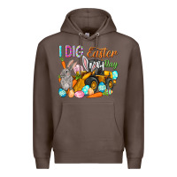 Coffee I dig Easter Day Premium Hoodie - HowdyJamesFarm