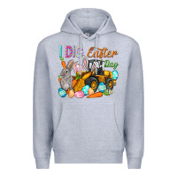 Heather Grey I dig Easter Day Premium Hoodie - HowdyJamesFarm
