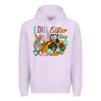 Lilac I dig Easter Day Premium Hoodie - HowdyJamesFarm