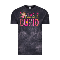 Cloud Black i am with cupid Vintage Tee - NancyCooperArtShop