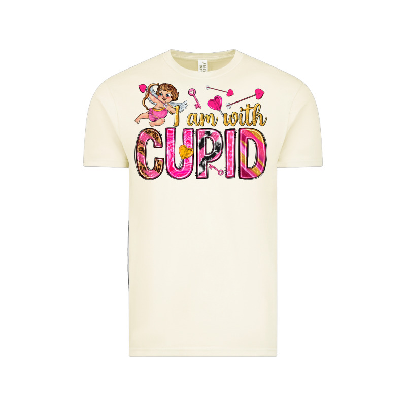 I Am With Cupid Vintage Tee by NancyCooperArtShop | Teevron
