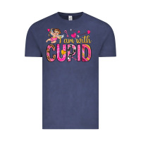 Vintage Denim i am with cupid Vintage Tee - NancyCooperArtShop